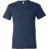 Custom Unisex Triblend V-Neck Tee Navy Triblend