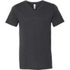 Custom Unisex Triblend V-Neck Tee Solid Dark Grey Triblend