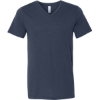 Custom Unisex Triblend V-Neck Tee Solid Navy Triblend