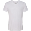 Custom Unisex Triblend V-Neck Tee Solid White Triblend