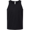 Custom Youth Heather CVC Tank Solid Black Blend