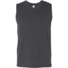 Custom Jersey Muscle Tank Dark Grey Heather