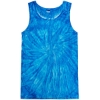 Custom Unisex Tie-Dyed Tank Top Neon Blueberry