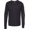 Custom Youth Heather CVC Long Sleeve Tee Black Heather