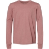 Custom Youth Heather CVC Long Sleeve Tee Heather Mauve