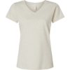 Custom Womens Fine Jersey V-Neck Tee Natural Heather