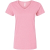 Custom Womens Fine Jersey V-Neck Tee Pink