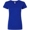 Custom Womens Fine Jersey V-Neck Tee Royal
