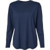 Custom Womens Fine Jersey Long Sleeve Tee Denim