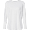 Custom Womens Fine Jersey Long Sleeve Tee White
