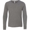 Custom Youth Triblend Long Sleeve Tee Grey Triblend