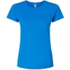 Custom Womens Fine Jersey Tee Cobalt