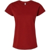 Custom Womens Fine Jersey Tee Garnet