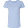 Custom Womens Fine Jersey Tee Light Blue