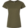 Custom Womens Fine Jersey Tee Military Green