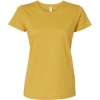 Custom Womens Fine Jersey Tee Mustard