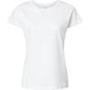 Custom Womens Fine Jersey Tee White