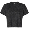 Custom Womens Boxy Tee Black Leopard