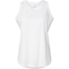 Custom Womens Relaxed Fine Jersey Tank White