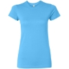 Custom Womens Fitted Fine Jersey Tee Aqua