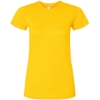 Custom Womens Fitted Fine Jersey Tee Yellow
