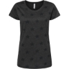 Custom Womens Star Print Scoop Neck Tee Smoke Star
