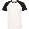 Custom Unisex Cotton Raglan T-Shirt Black/ Natural