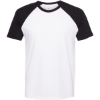 Custom Unisex Cotton Raglan T-Shirt Black/ White