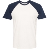 Custom Unisex Cotton Raglan T-Shirt Midnight Navy/ Natural