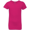 Custom Girls’ Cotton Princess T-Shirt Raspberry
