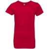 Custom Girls’ Cotton Princess T-Shirt Red