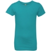 Custom Girls’ Cotton Princess T-Shirt Tahiti Blue