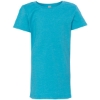 Custom Girls’ CVC Princess T-Shirt Bondi Blue
