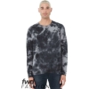 Custom Unisex FWD Fashion Tie-Dyed Crewneck Sweatshirt White/ Grey & Black