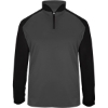 Custom Mens Ultimate SoftLock™ Sport Quarter-Zip Pullover Graphite/ Black