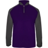 Custom Mens Ultimate SoftLock™ Sport Quarter-Zip Pullover Purple/ Graphite