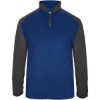 Custom Mens Ultimate SoftLock™ Sport Quarter-Zip Pullover Royal/ Graphite