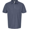 Custom Mens 50/50 Sport Pique Polo Heather Navy