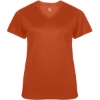 Custom Womens  Ultimate SoftLock™ V-Neck T-Shirt Burnt Orange