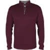 Custom Mens B-Core Quarter-Zip Pullover Maroon/ Graphite