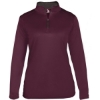 Custom Women’s B-Core Quarter-Zip Pullover Maroon/ Graphite