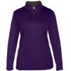 Custom Women’s B-Core Quarter-Zip Pullover Purple/ Graphite