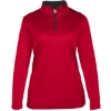 Custom Women’s B-Core Quarter-Zip Pullover Red/ Graphite