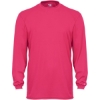 Custom Unisex B-Core Long Sleeve T-Shirt Hot Pink
