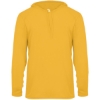 Custom Unisex B-Core Hooded Long Sleeve T-Shirt Gold