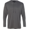 Custom Unisex B-Core Hooded Long Sleeve T-Shirt Graphite