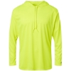 Custom Unisex B-Core Hooded Long Sleeve T-Shirt Safety Yellow