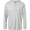 Custom Unisex B-Core Hooded Long Sleeve T-Shirt Silver