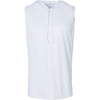 Custom Mens B-Core Sleeveless Hooded T-Shirt White