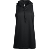 Custom Womens B-Core Racerback Hooded Tank Top Black